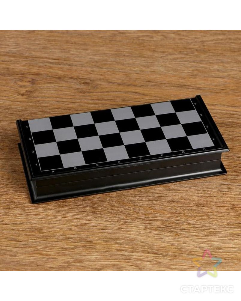 Настольная игра 3 в 1 "Классика": шахматы, шашки, нарды, магнитная доска 20х20 см арт. СМЛ-67617-1-СМЛ0000551983 8
