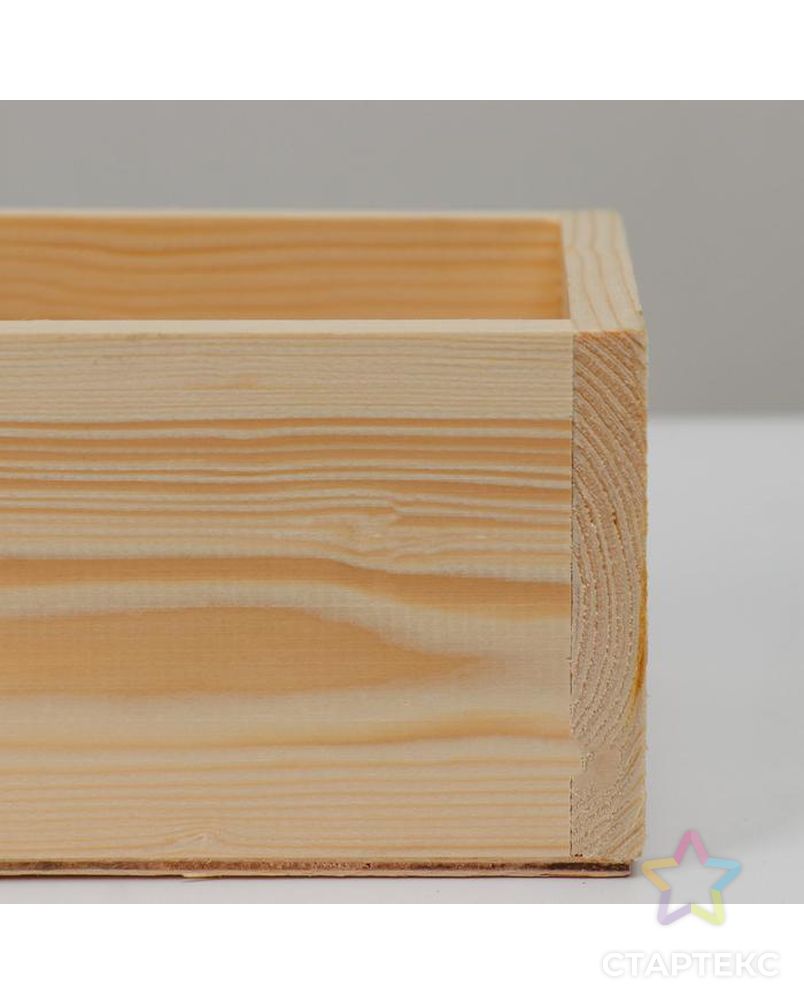 Кашпо деревянное 14.5×12.5×9 см Элегант, натуральный Дарим Красиво арт. СМЛ-129257-1-СМЛ0005524580 2