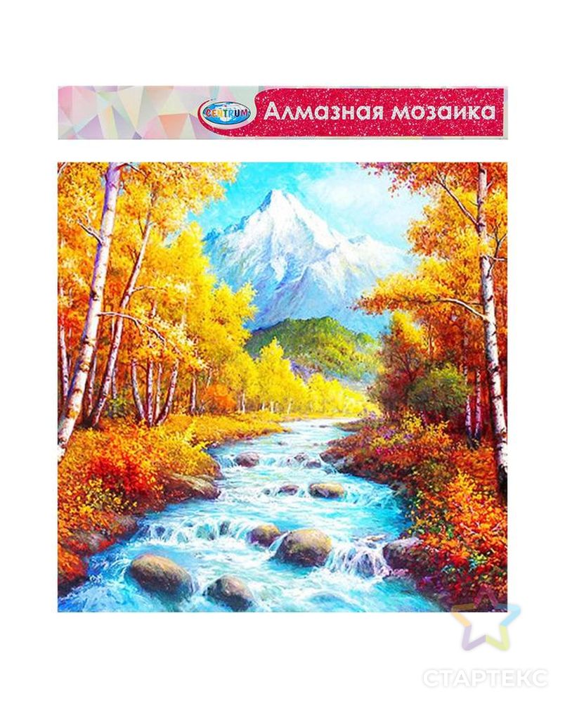 Алмазная мозаика без подрамника, частичное заполнение «Осенний пейзаж» 40×50 см арт. СМЛ-128932-1-СМЛ0005525021