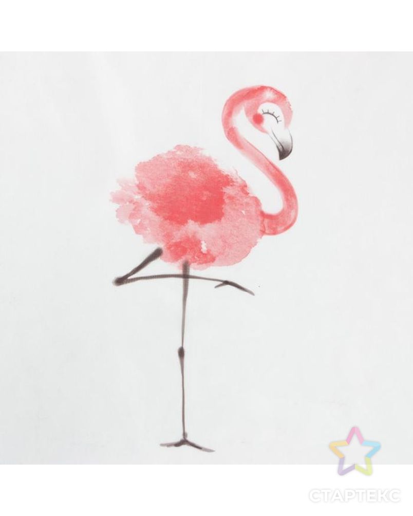 Комплект тюлей "Этель" Happy flamingo, 145*260 см-2 шт, вуаль арт. СМЛ-157120-1-СМЛ0005525145