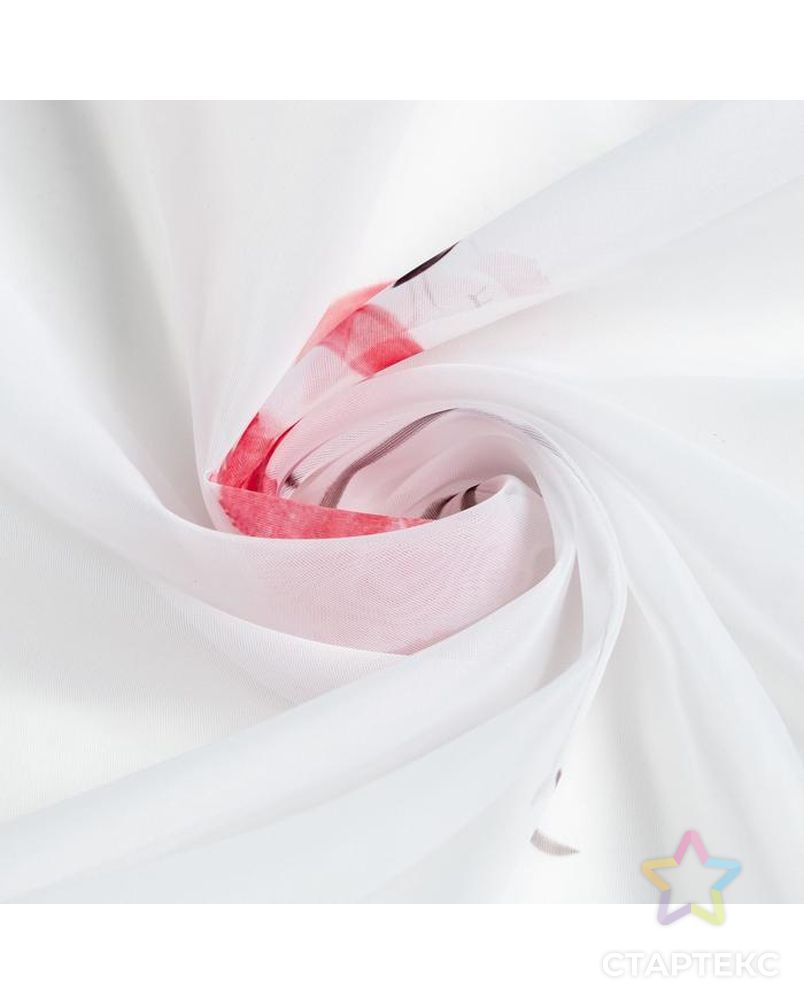 Комплект тюлей "Этель" Happy flamingo, 145*260 см-2 шт, вуаль арт. СМЛ-157120-1-СМЛ0005525145