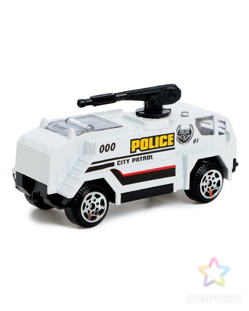 Машина металлическая «Полиция», масштаб 1:64, МИКС арт. СМЛ-158651-1-СМЛ0005525560 3