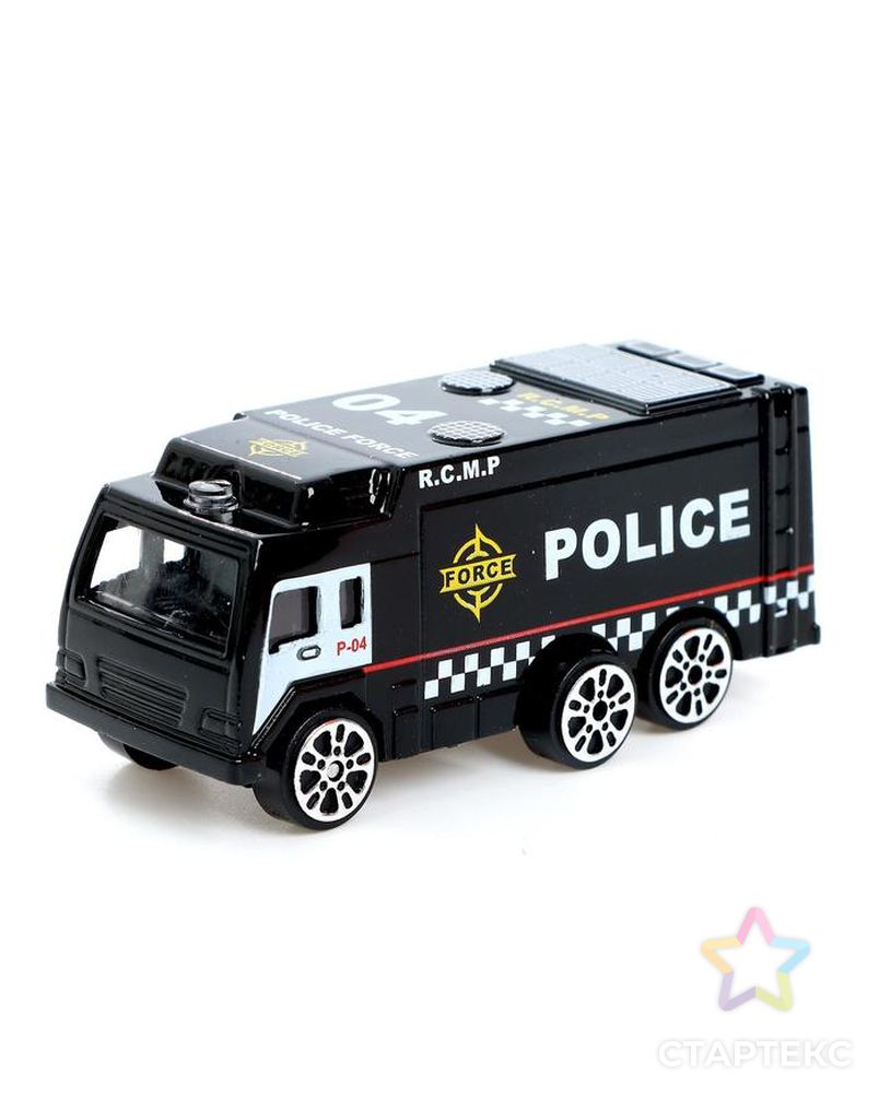 Машина металлическая «Полиция», масштаб 1:64, МИКС арт. СМЛ-158651-1-СМЛ0005525560 4