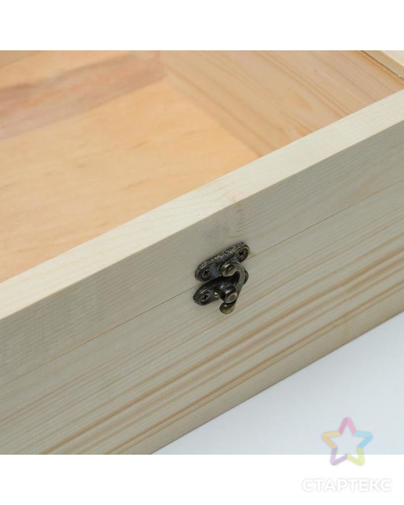 Подарочный ящик 25×25×11 см деревянный, крышка оргстекло 3 мм арт. СМЛ-135739-1-СМЛ0005538656 4