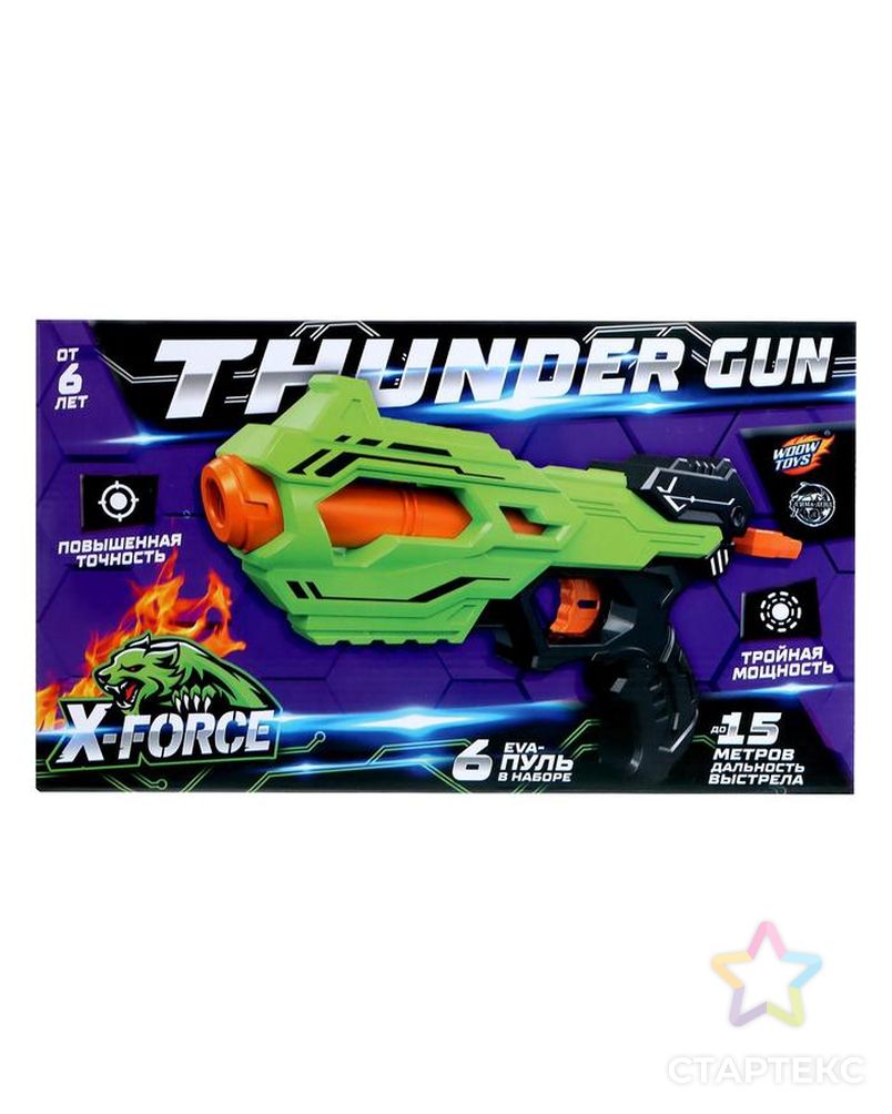 Бластер THUNDER GUN, стреляет мягкими пулями, арт. СМЛ-158657-1-СМЛ0005541513 4