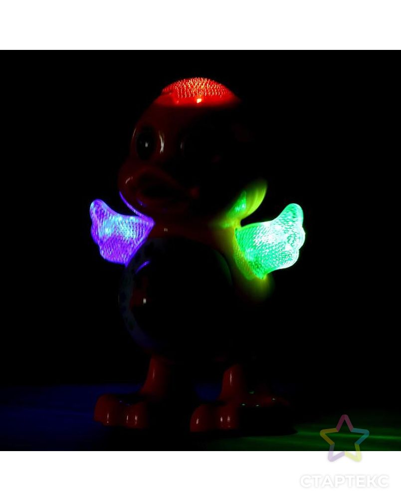 Игрушка «Утка», работает от батареек, танцует, световые и звуковые эффекты арт. СМЛ-156818-1-СМЛ0005555338 4