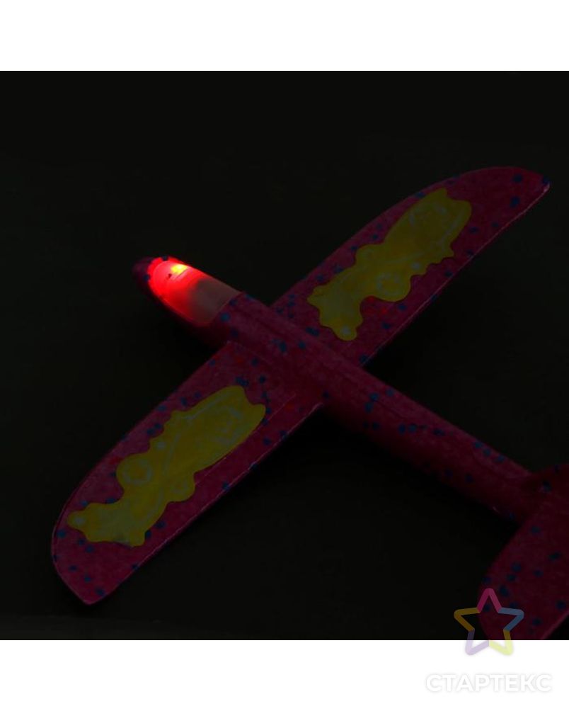 Самолёт «Супербыстрый» 35х37 см, цвета микс, диодный арт. СМЛ-158859-1-СМЛ0005570188 4