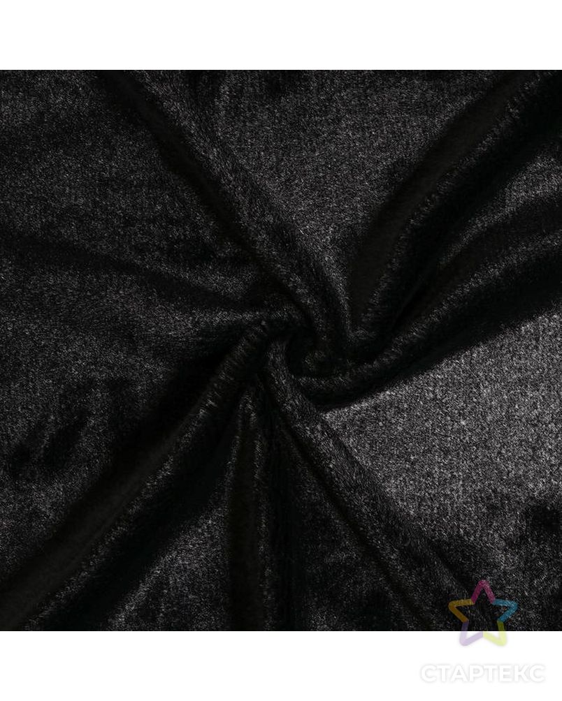 Лоскут для рукоделия 50*50см мех цвет черный арт. СМЛ-137361-1-СМЛ0005697352 2