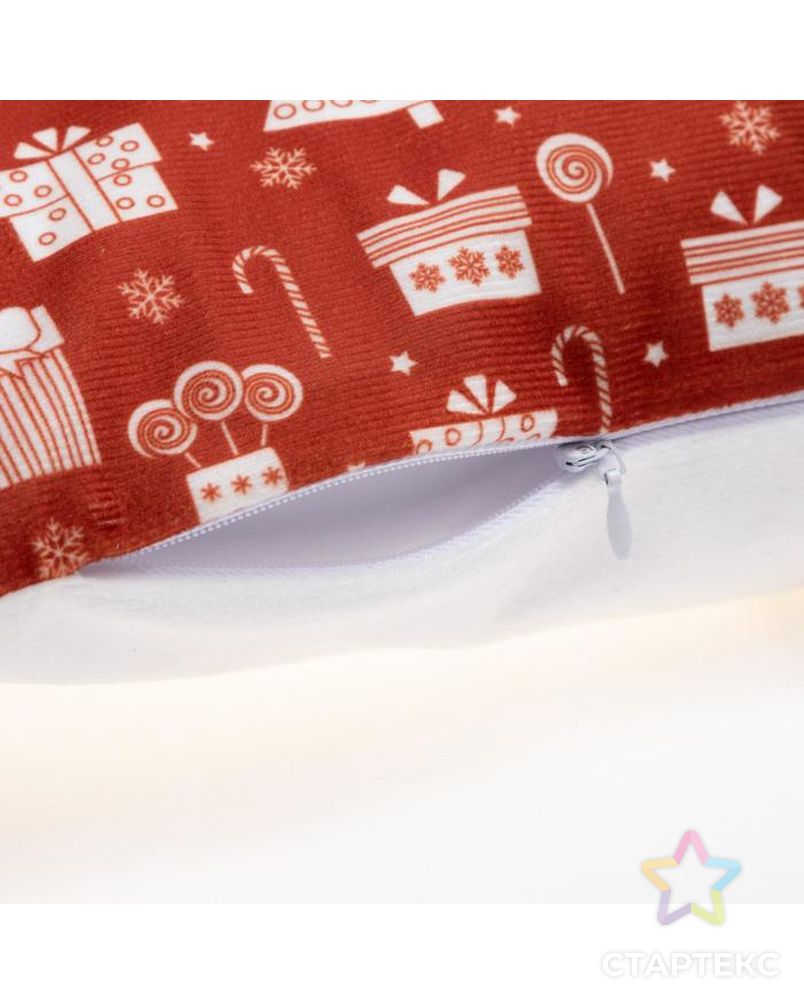 Чехол на подушку Этель "Merry Christmas" 40 х 40 см, 100% п/э арт. СМЛ-160407-1-СМЛ0005751438 4