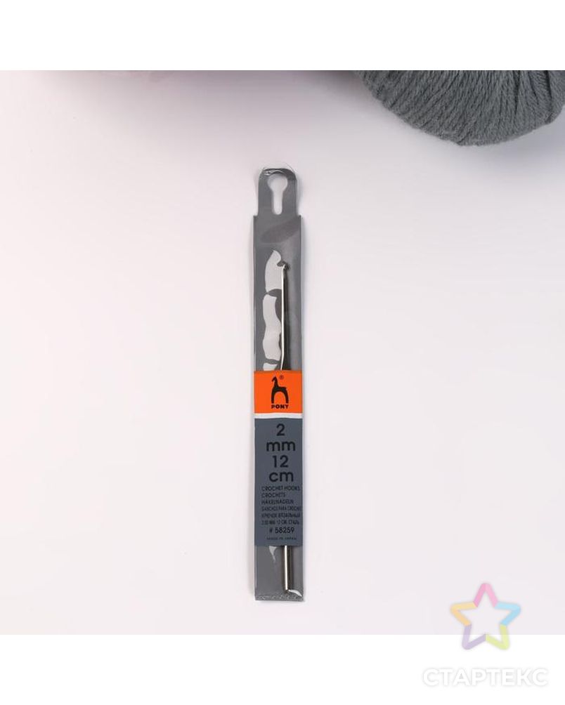 Крючок для вязания, d = 2 мм, 12 см арт. СМЛ-151809-1-СМЛ0005752180 3