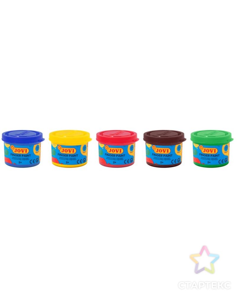 Краски пальчиковые набор 5 цветов х 35 мл JOVI, для малышей арт. СМЛ-212464-1-СМЛ0000577115 4