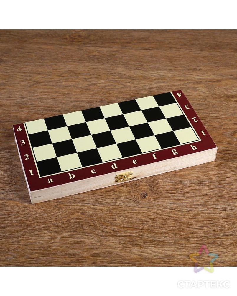 Игра настольная "Шахматы", доска дерево 24х24 см микс арт. СМЛ-75342-1-СМЛ0000578799 4