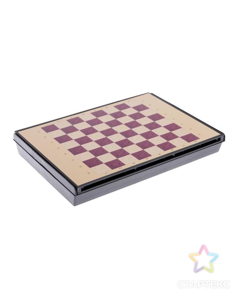 Игра настольная "Шахматы" с ящиком, магнитные в коробке 24х18 см арт. СМЛ-75345-1-СМЛ0000578803 11
