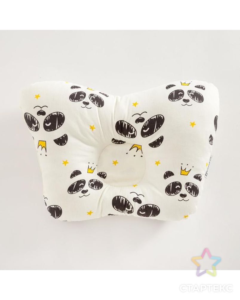 Подушка анатомическая "Крошка Я " Милые панды, 26х22 см, 100% хлопок, сатин арт. СМЛ-154621-1-СМЛ0005799156 2