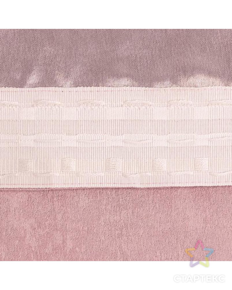 Штора портьерная Этель "Классика"цв.светло-розовый,на шторн.ленте 270*300 см,100% п/э арт. СМЛ-172096-3-СМЛ0005800321