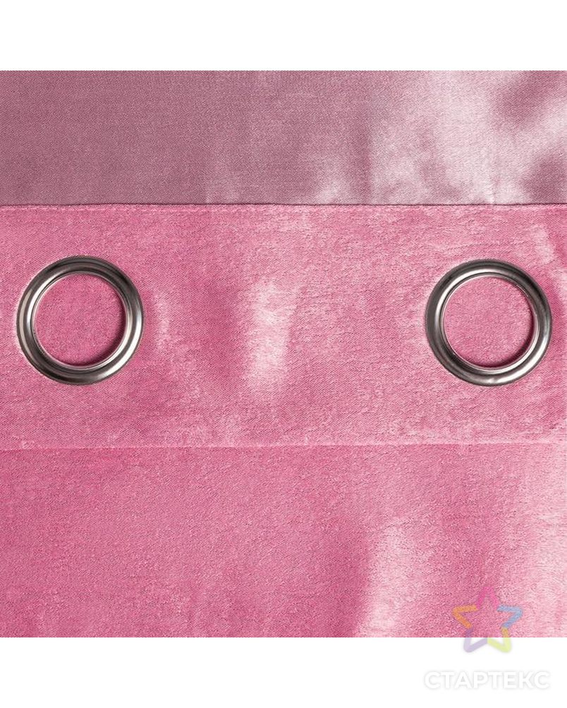 Штора портьерная Этель "Классика" цв.розовый,на люверсах 145*260 см, 100% п/э арт. СМЛ-180167-3-СМЛ0005800372 4