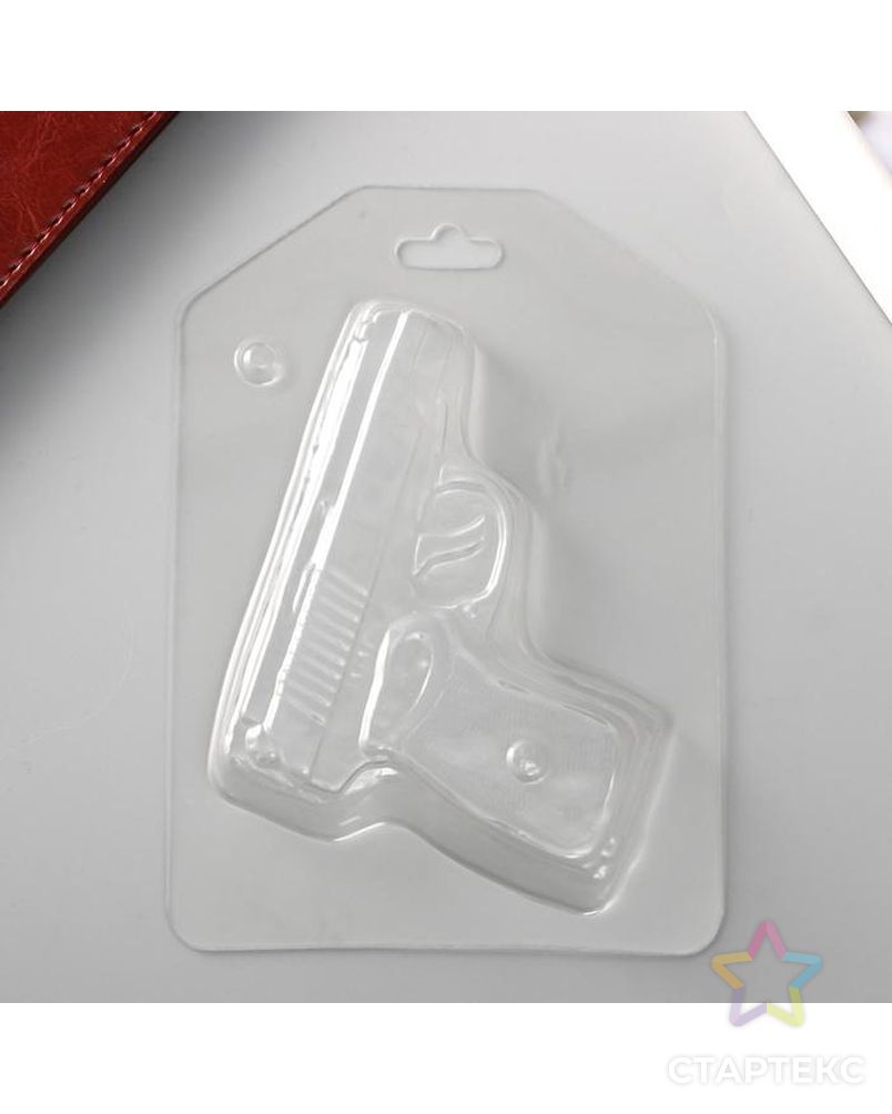 Пластиковая форма "Пистолет" 10х8 см арт. СМЛ-136801-1-СМЛ0005926647 1