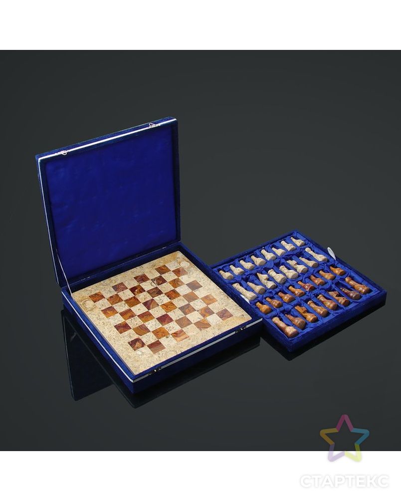 Шахматы "Элит",доска 30 х 30 см.,вид 2, оникс арт. СМЛ-125909-1-СМЛ0000598093 2