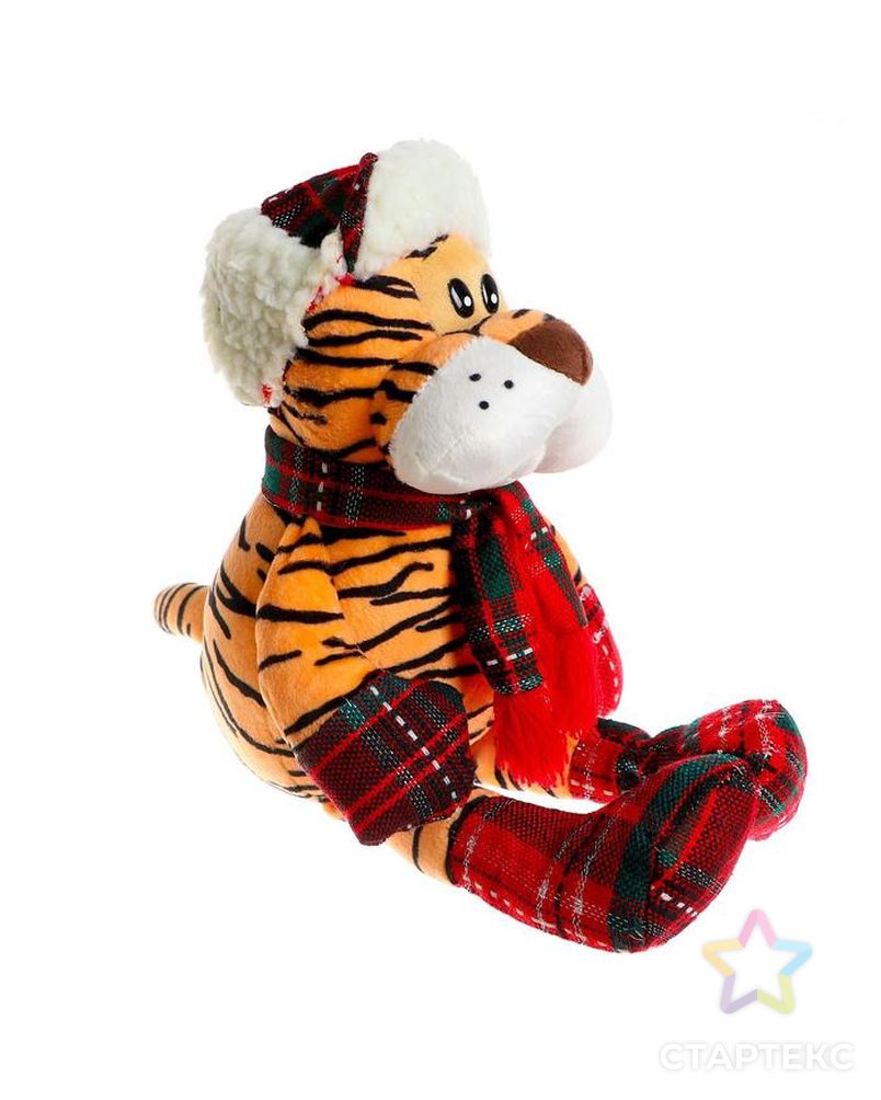 Мягкая игрушка «Тигр», с шарфом, 20 см арт. СМЛ-163283-1-СМЛ0006030878