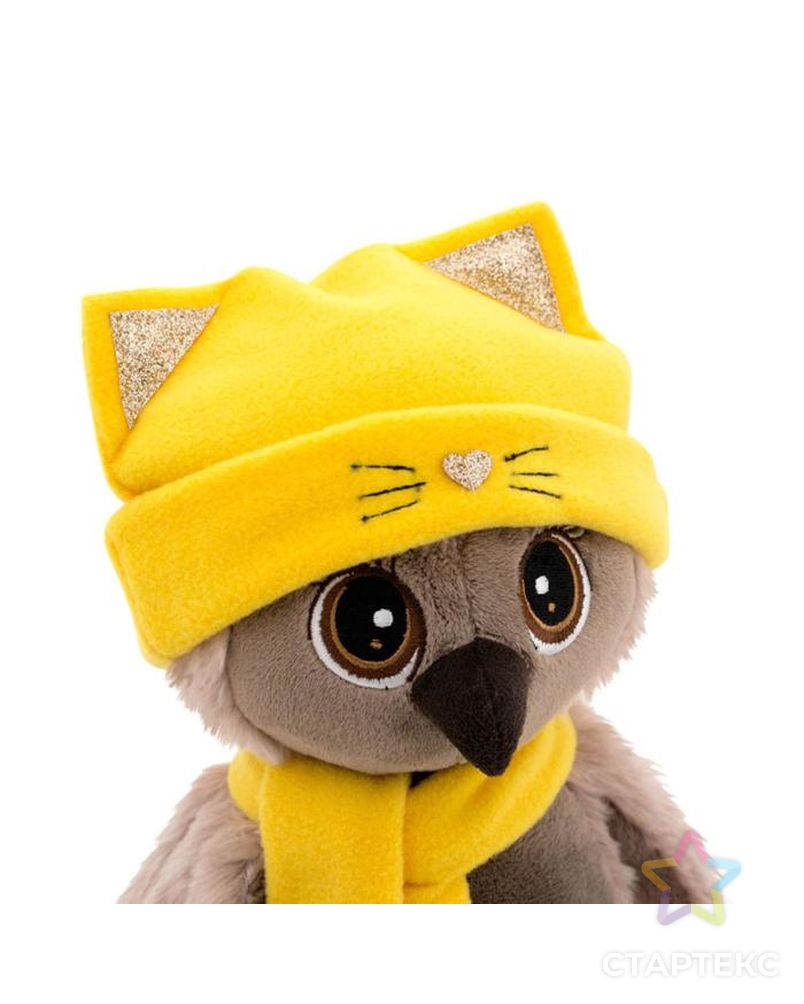 Мягкая игрушка "Сова Соня" в шапке котёнка 20 см OS002-88/20 арт. СМЛ-132366-1-СМЛ0006031221 5