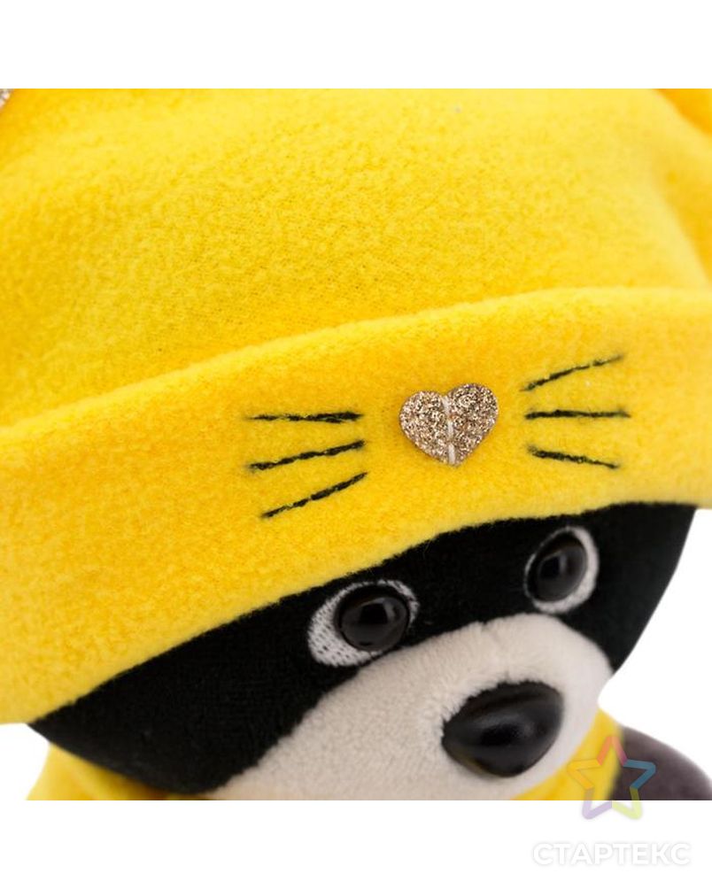 Мягкая игрушка "Енотик Дэнни" в шапке котёнка 20 см OS004-86/20 арт. СМЛ-132367-1-СМЛ0006031222 7