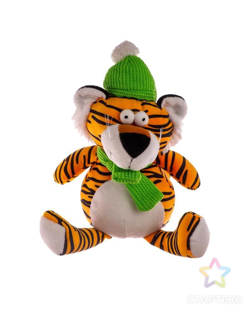 Мягкая игрушка "Тигр" в шапочке арт. СМЛ-167602-1-СМЛ0006073359 1