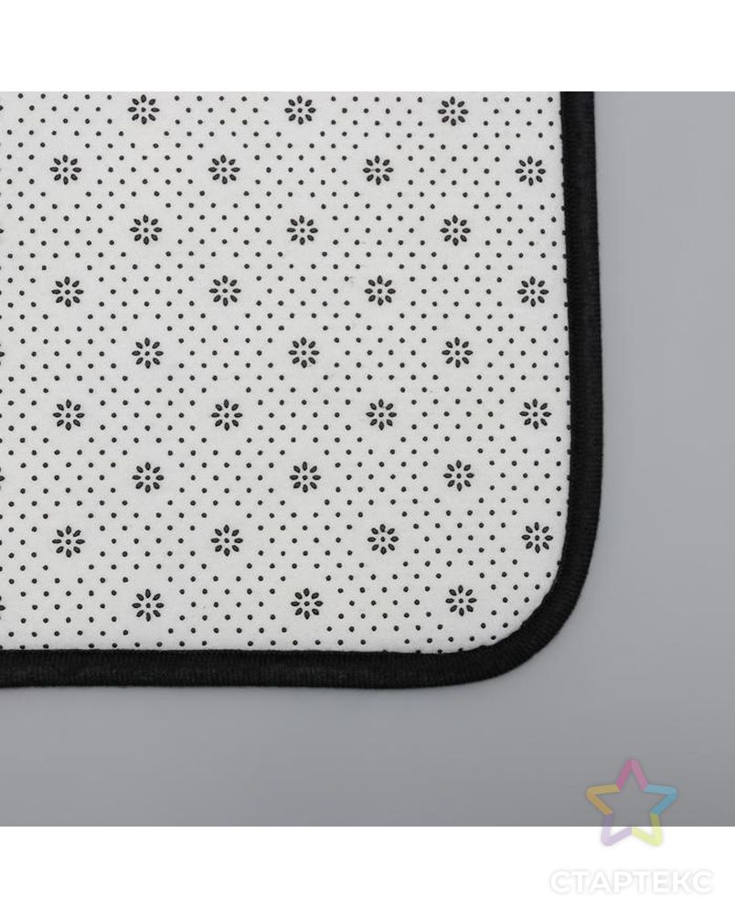 Набор ковриков для ванны и туалета Доляна «Мрамор», 3 шт: 50×80, 45×50, 38×43 см, цвет белый арт. СМЛ-157012-1-СМЛ0006073528