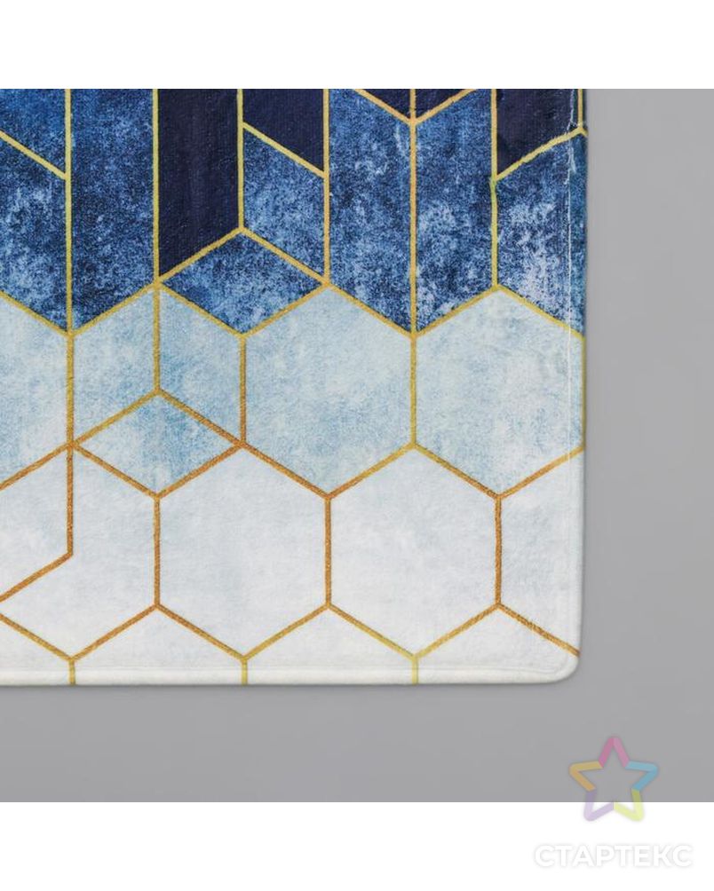 Коврик Доляна «Космос», 40×60 см, цвет голубой арт. СМЛ-157020-1-СМЛ0006073542 3