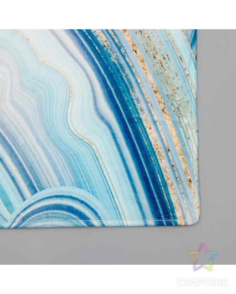 Коврик Доляна «Камень», 40×60 см, цвет голубой арт. СМЛ-157022-1-СМЛ0006073544 3