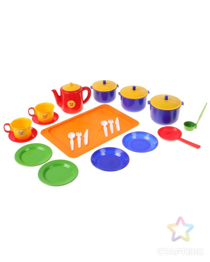 Посуда для кукол «Хозяюшка», большой набор, 21 элемент арт. СМЛ-84190-1-СМЛ0000609691 1