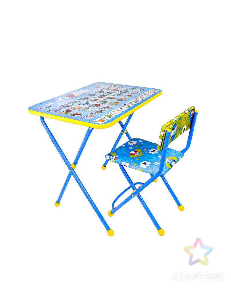 Набор детской мебели «Познайка. Азбука» складной, цвета стула МИКС арт. СМЛ-87896-1-СМЛ0000618034 1