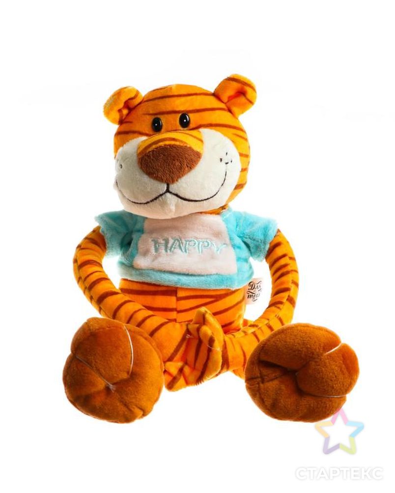 Мягкая игрушка "Тигр в футболке" на липучке арт. СМЛ-163649-1-СМЛ0006243875 1