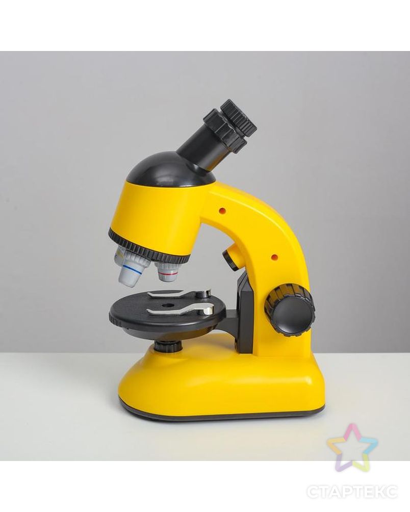 Микроскоп "Юный ученый" кратность до х1200, желтый, подсветка арт. СМЛ-146975-1-СМЛ0006247991 4
