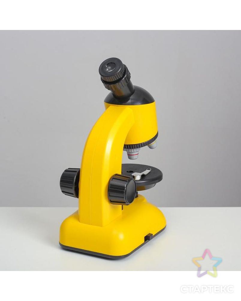 Микроскоп "Юный ученый" кратность до х1200, желтый, подсветка арт. СМЛ-146975-1-СМЛ0006247991 5