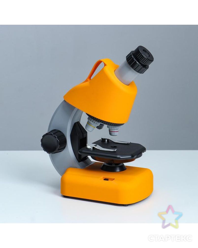 Микроскоп "Юный биолог" кратность до х1200, желтый, подсветка арт. СМЛ-146977-1-СМЛ0006247997 3