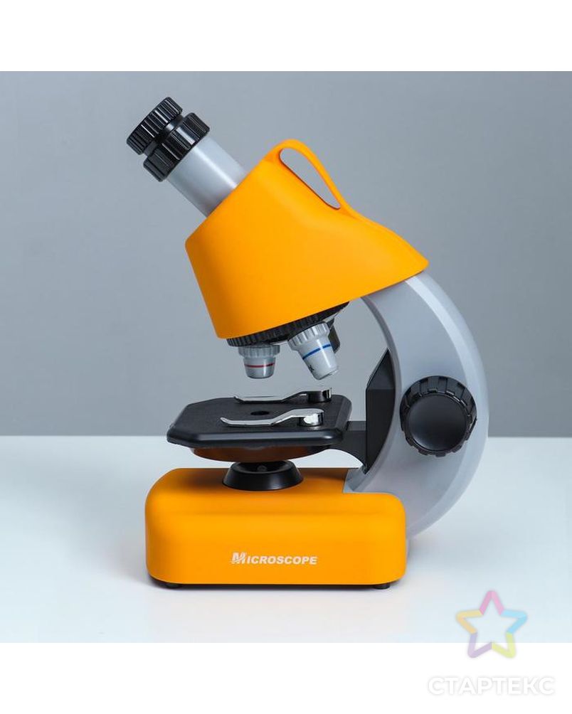 Микроскоп "Юный биолог" кратность до х1200, желтый, подсветка арт. СМЛ-146977-1-СМЛ0006247997 4