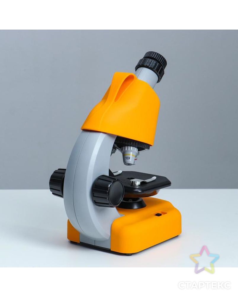 Микроскоп "Юный биолог" кратность до х1200, желтый, подсветка арт. СМЛ-146977-1-СМЛ0006247997 5