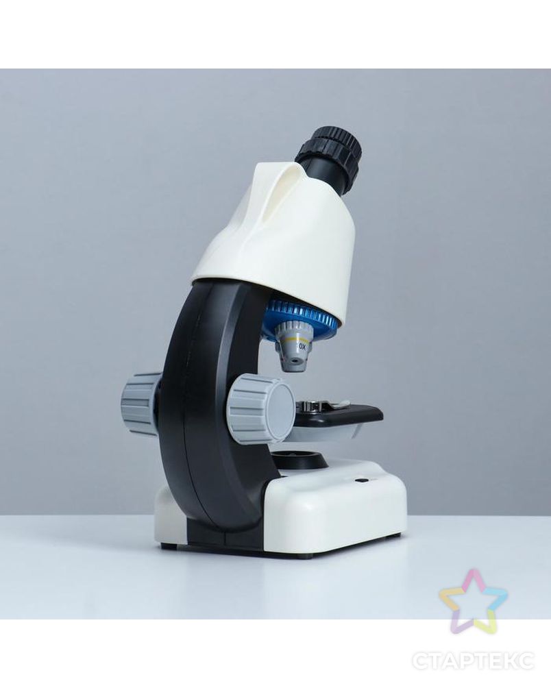Микроскоп "Юный биолог" кратность до х1200, белый, подсветка арт. СМЛ-146978-1-СМЛ0006247998 5