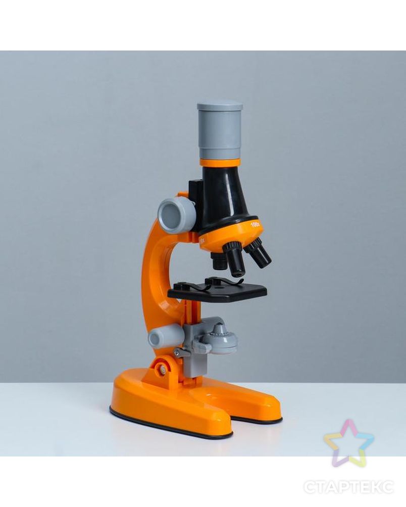 Микроскоп "Юный ботаник" кратность до х1200, оранжевый, подсветка арт. СМЛ-146979-1-СМЛ0006247999 3