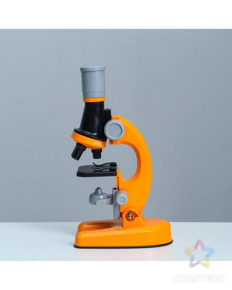 Микроскоп "Юный ботаник" кратность до х1200, оранжевый, подсветка арт. СМЛ-146979-1-СМЛ0006247999 4