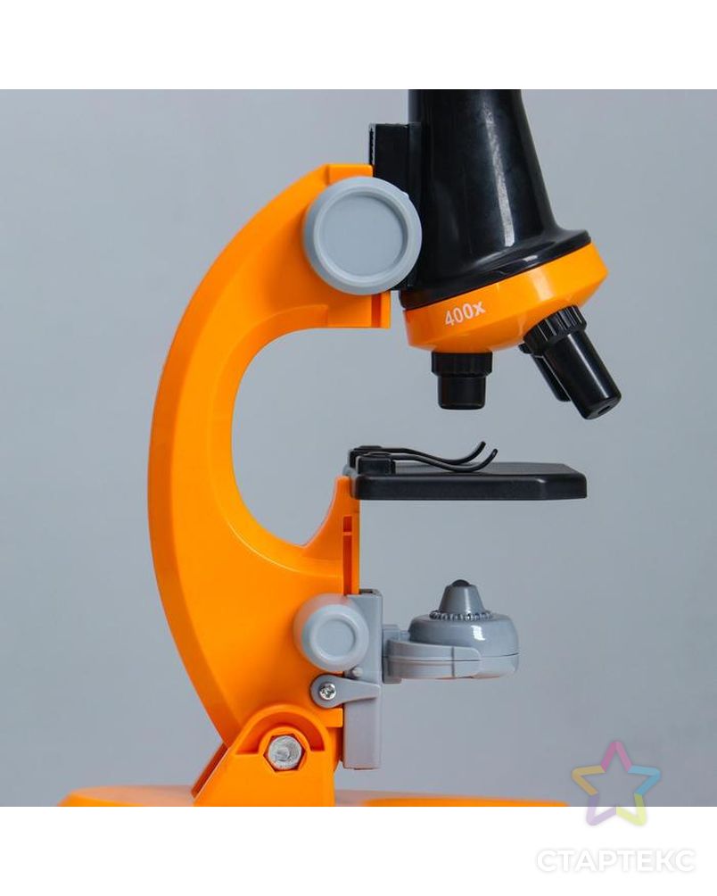 Микроскоп "Юный ботаник" кратность до х1200, оранжевый, подсветка арт. СМЛ-146979-1-СМЛ0006247999 6