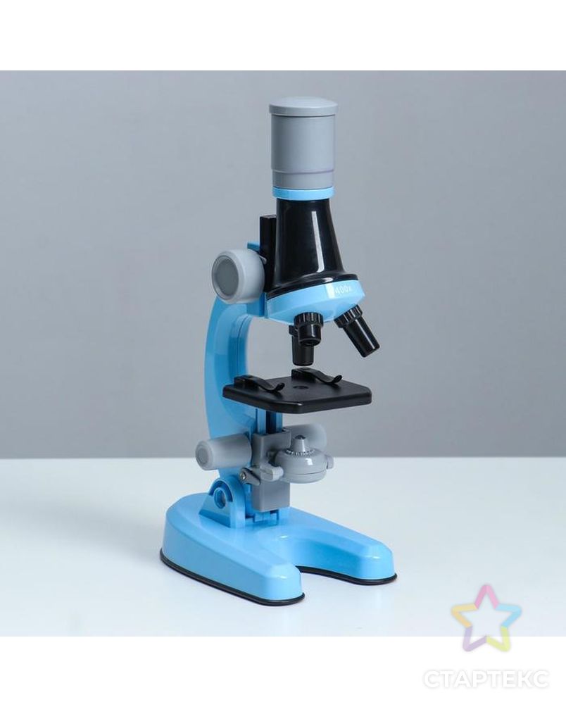 Микроскоп "Юный ботаник" кратность до х1200, синий, подсветка арт. СМЛ-146980-1-СМЛ0006248000 3