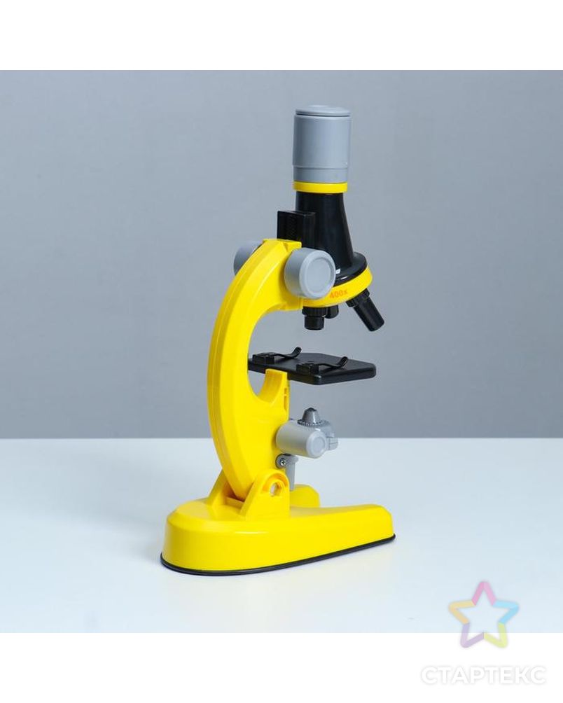Микроскоп "Юный ботаник" кратность до х1200, желтый, подсветка арт. СМЛ-146981-1-СМЛ0006248001 5