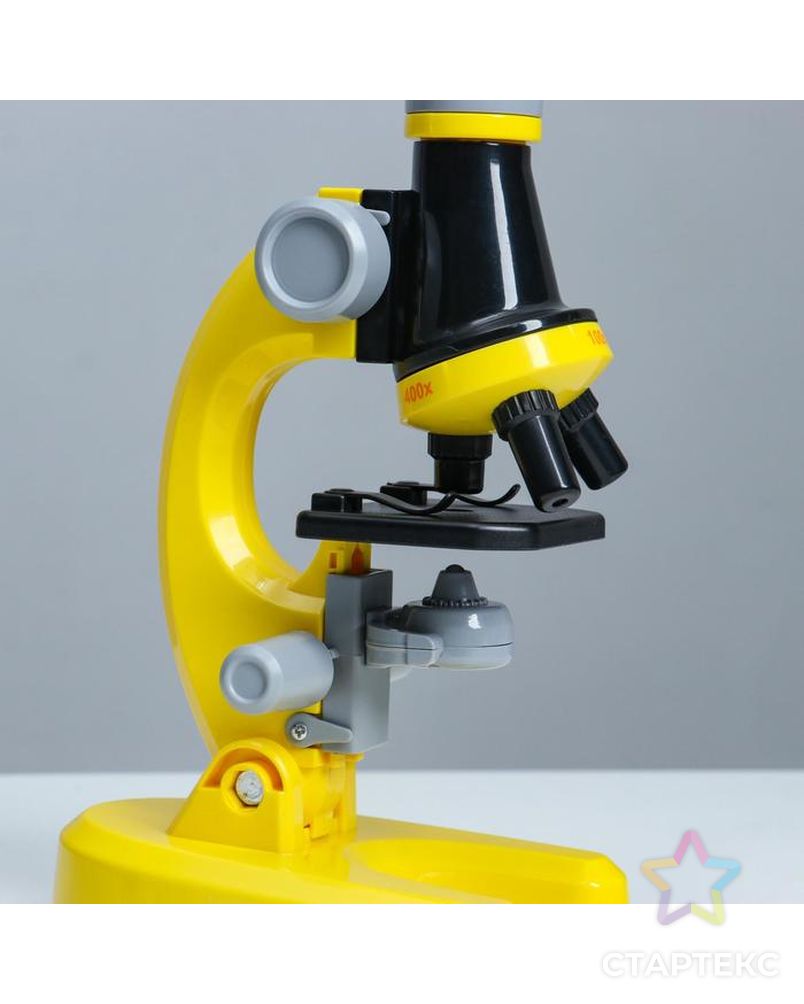 Микроскоп "Юный ботаник" кратность до х1200, желтый, подсветка арт. СМЛ-146981-1-СМЛ0006248001 6