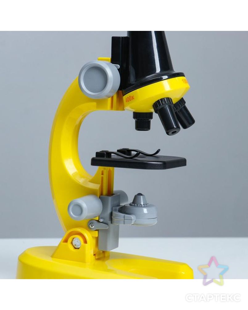 Микроскоп "Юный ботаник" кратность до х1200, желтый, подсветка арт. СМЛ-146981-1-СМЛ0006248001 7