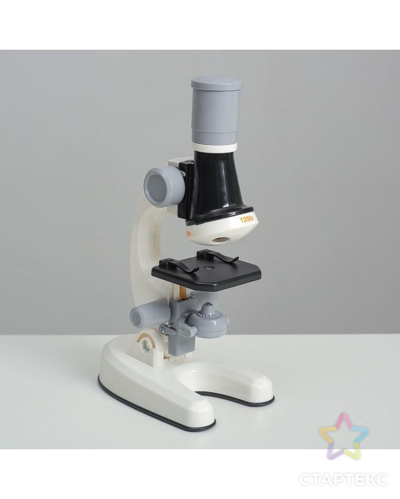 Микроскоп "Юный ботаник" кратность до х1200, белый, подсветка арт. СМЛ-146982-1-СМЛ0006248002 3