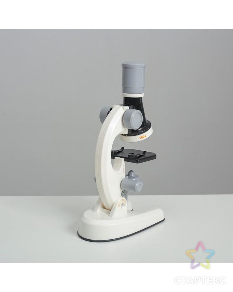 Микроскоп "Юный ботаник" кратность до х1200, белый, подсветка арт. СМЛ-146982-1-СМЛ0006248002 5