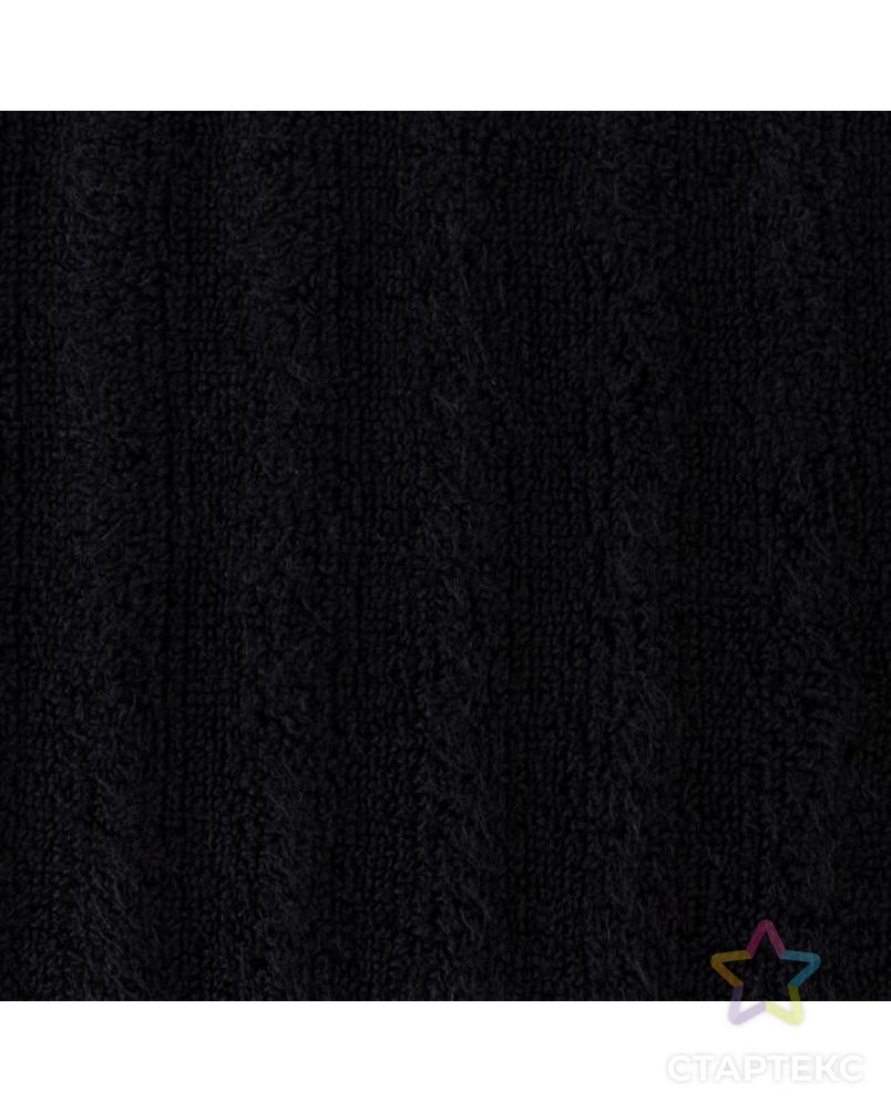 Полотенце махровое Этель "Waves" чёрный, 30х60 см, 100% хлопок, 460 гр/м2 арт. СМЛ-151592-1-СМЛ0006248306