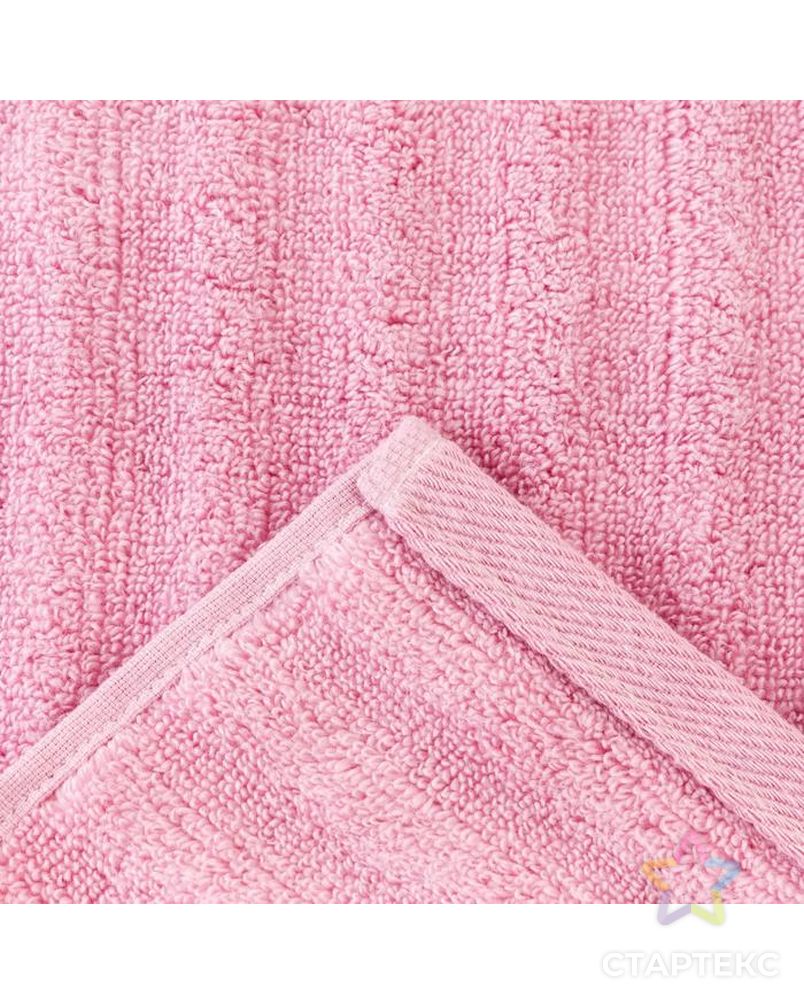 Полотенце махровое Этель "Waves" розовый, 30х60 см, 100% хлопок, 460 гр/м2 арт. СМЛ-151593-1-СМЛ0006248307 4