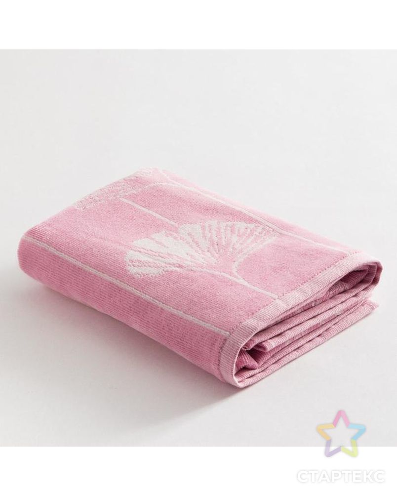 Полотенце махровое Этель "Lotus" розовый, 50х90 см, 100% хл, велюр, 420 гр/м2 арт. СМЛ-153352-1-СМЛ0006248362 2